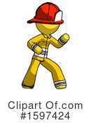 Yellow Design Mascot Clipart #1597424 by Leo Blanchette