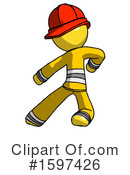 Yellow Design Mascot Clipart #1597426 by Leo Blanchette