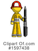 Yellow Design Mascot Clipart #1597438 by Leo Blanchette