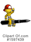 Yellow Design Mascot Clipart #1597439 by Leo Blanchette