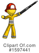 Yellow Design Mascot Clipart #1597441 by Leo Blanchette