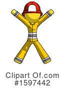 Yellow Design Mascot Clipart #1597442 by Leo Blanchette