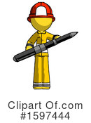 Yellow Design Mascot Clipart #1597444 by Leo Blanchette