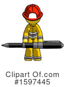 Yellow Design Mascot Clipart #1597445 by Leo Blanchette