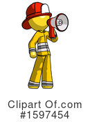 Yellow Design Mascot Clipart #1597454 by Leo Blanchette
