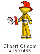 Yellow Design Mascot Clipart #1597456 by Leo Blanchette