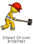 Yellow Design Mascot Clipart #1597461 by Leo Blanchette
