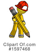 Yellow Design Mascot Clipart #1597468 by Leo Blanchette