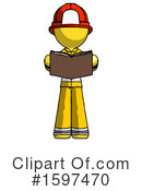 Yellow Design Mascot Clipart #1597470 by Leo Blanchette