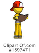 Yellow Design Mascot Clipart #1597471 by Leo Blanchette