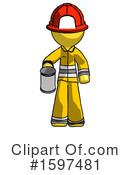 Yellow Design Mascot Clipart #1597481 by Leo Blanchette