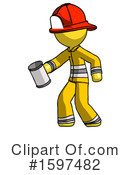 Yellow Design Mascot Clipart #1597482 by Leo Blanchette