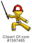 Yellow Design Mascot Clipart #1597485 by Leo Blanchette