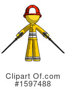 Yellow Design Mascot Clipart #1597488 by Leo Blanchette
