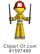 Yellow Design Mascot Clipart #1597489 by Leo Blanchette