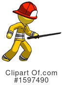 Yellow Design Mascot Clipart #1597490 by Leo Blanchette