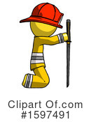 Yellow Design Mascot Clipart #1597491 by Leo Blanchette