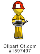 Yellow Design Mascot Clipart #1597497 by Leo Blanchette