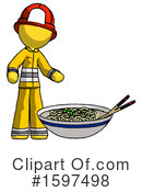 Yellow Design Mascot Clipart #1597498 by Leo Blanchette
