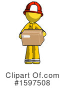 Yellow Design Mascot Clipart #1597508 by Leo Blanchette