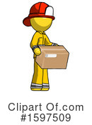 Yellow Design Mascot Clipart #1597509 by Leo Blanchette