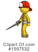 Yellow Design Mascot Clipart #1597532 by Leo Blanchette
