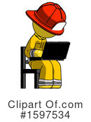 Yellow Design Mascot Clipart #1597534 by Leo Blanchette
