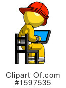 Yellow Design Mascot Clipart #1597535 by Leo Blanchette