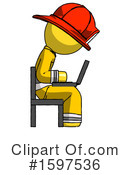 Yellow Design Mascot Clipart #1597536 by Leo Blanchette