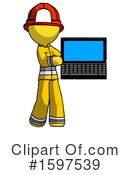 Yellow Design Mascot Clipart #1597539 by Leo Blanchette