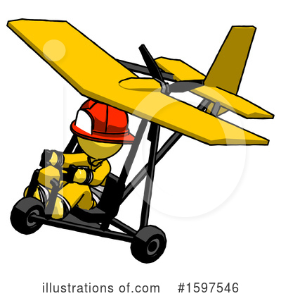 Royalty-Free (RF) Yellow Design Mascot Clipart Illustration by Leo Blanchette - Stock Sample #1597546