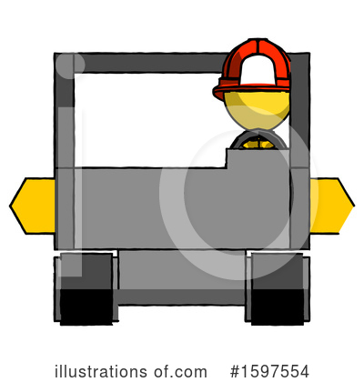 Royalty-Free (RF) Yellow Design Mascot Clipart Illustration by Leo Blanchette - Stock Sample #1597554