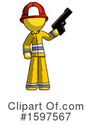 Yellow Design Mascot Clipart #1597567 by Leo Blanchette