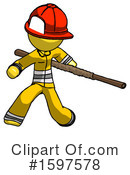 Yellow Design Mascot Clipart #1597578 by Leo Blanchette