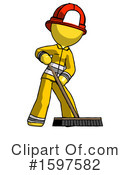 Yellow Design Mascot Clipart #1597582 by Leo Blanchette