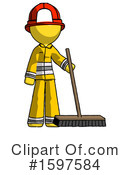 Yellow Design Mascot Clipart #1597584 by Leo Blanchette