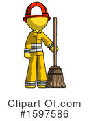 Yellow Design Mascot Clipart #1597586 by Leo Blanchette