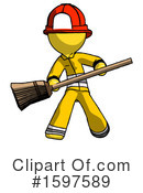 Yellow Design Mascot Clipart #1597589 by Leo Blanchette