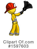 Yellow Design Mascot Clipart #1597603 by Leo Blanchette