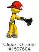 Yellow Design Mascot Clipart #1597604 by Leo Blanchette