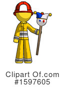 Yellow Design Mascot Clipart #1597605 by Leo Blanchette
