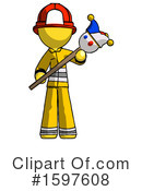Yellow Design Mascot Clipart #1597608 by Leo Blanchette