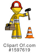Yellow Design Mascot Clipart #1597619 by Leo Blanchette