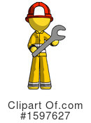Yellow Design Mascot Clipart #1597627 by Leo Blanchette