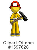 Yellow Design Mascot Clipart #1597628 by Leo Blanchette