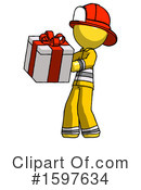 Yellow Design Mascot Clipart #1597634 by Leo Blanchette