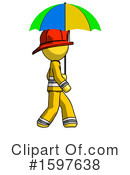 Yellow Design Mascot Clipart #1597638 by Leo Blanchette
