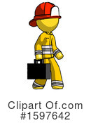 Yellow Design Mascot Clipart #1597642 by Leo Blanchette