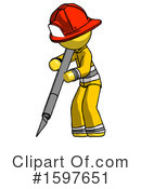 Yellow Design Mascot Clipart #1597651 by Leo Blanchette