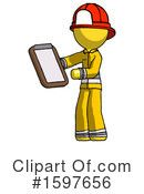 Yellow Design Mascot Clipart #1597656 by Leo Blanchette